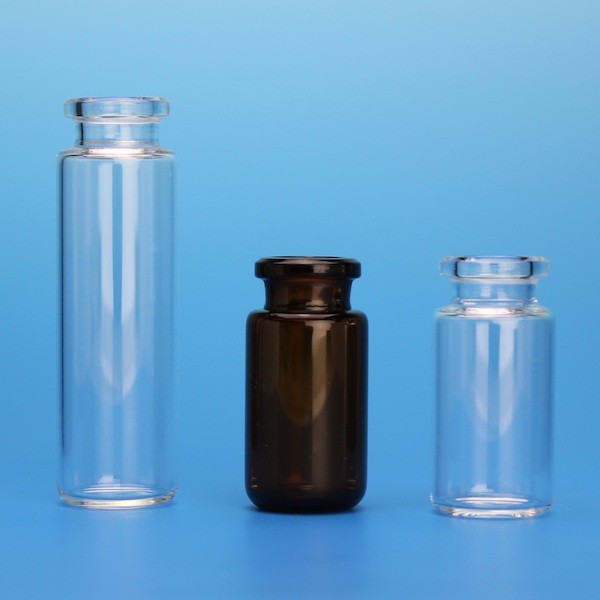 high strength rounded or flat-bottomed headspace vials